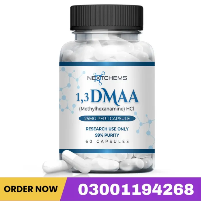 1,3-DMAA (Methylhexanamine) Hcl 25mg/60 Capsule Price In Pakistan