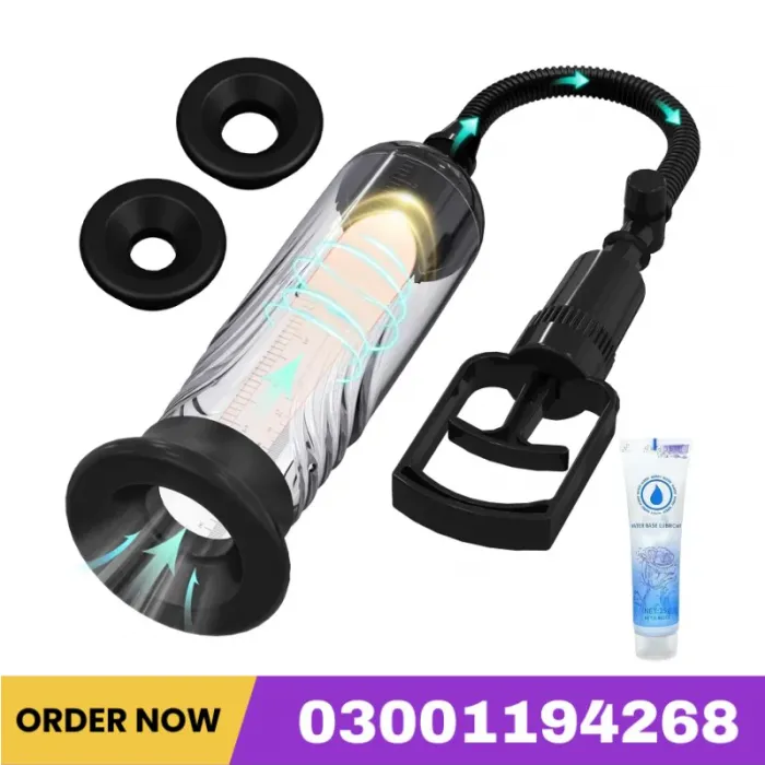 Pump Vacuum Air Pressure Device For Men Stronger Bigger Erections Manual Penis Enlarger