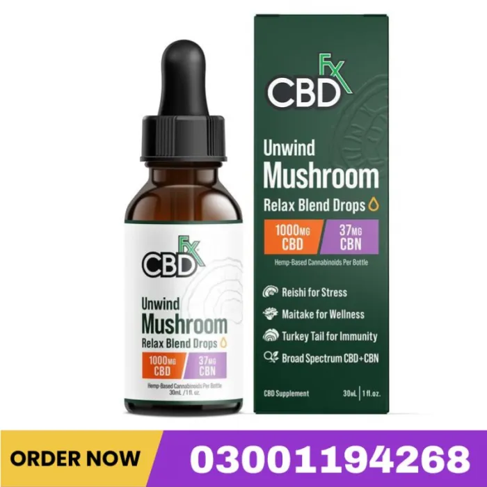Relax Blend Mushroom Tincture + CBN + CBD Price In Pakistan