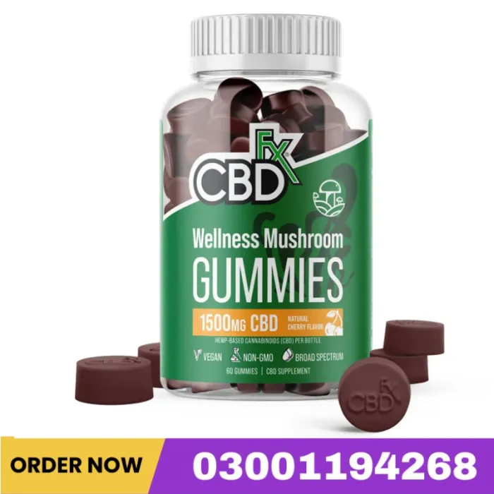 CBD Gummies With Mushrooms for Wellness 1500mg Price In Pakistan