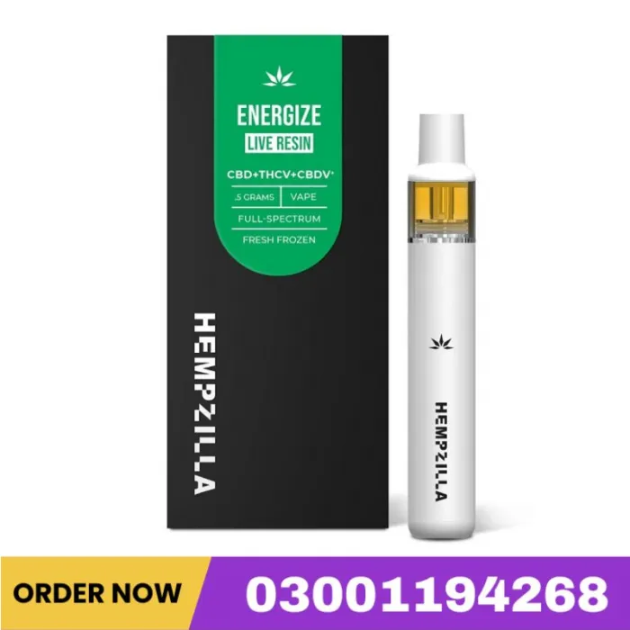 Hempzilla CBD Live Resin Energize Disposable | 500mg In Pakistan