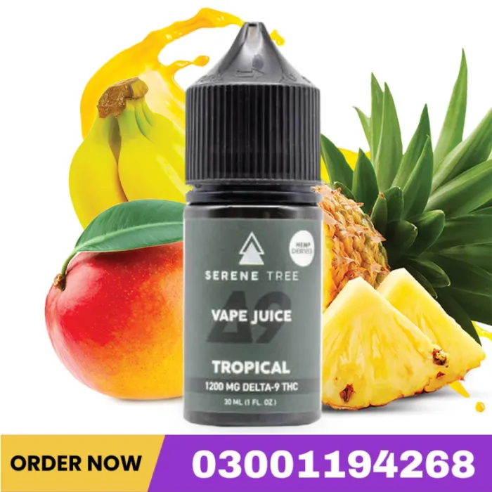 Serene Tree Delta-9 THC Tropical Vape Juice 1200mg