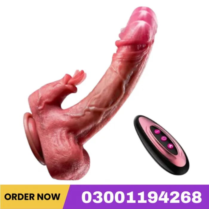 8.7 Inch 3 Thrusting And Heating Licking Modes Realistic Thrusting Dildo