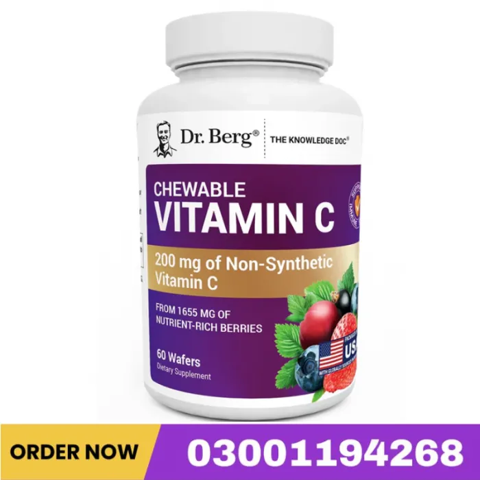 Chewable Vitamin C Complex Made With Organic Berries, Non-Gmo – 60 Chewable Wafers