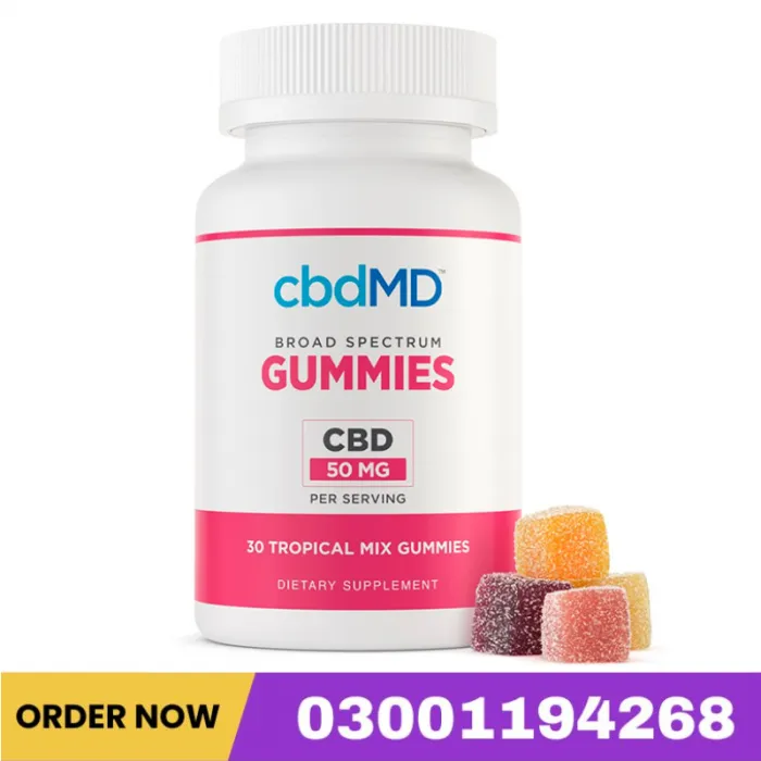 CbdMD, CBD Gummies, Broad Spectrum THC-Free, 30ct, 1500mg CBD In Pakistan