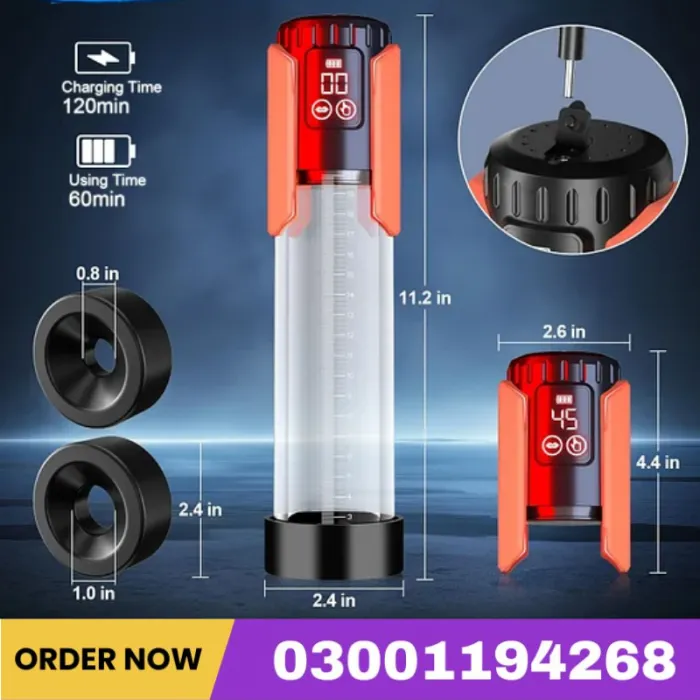 5 Suction Intensities Extended Erection And Air Pressure Device Automatic Penis Enlarger Extend Vacuum Pump