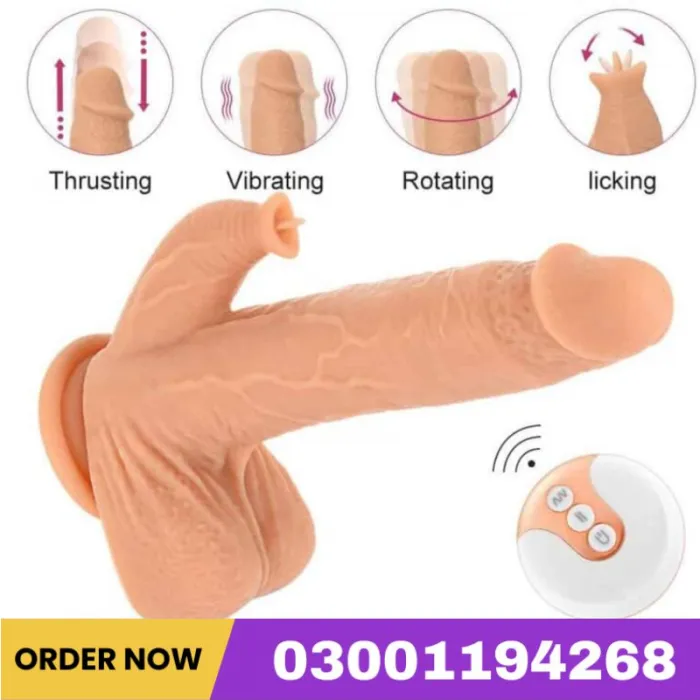 9.8 Thrusting Vibrating Clitoral Dildo