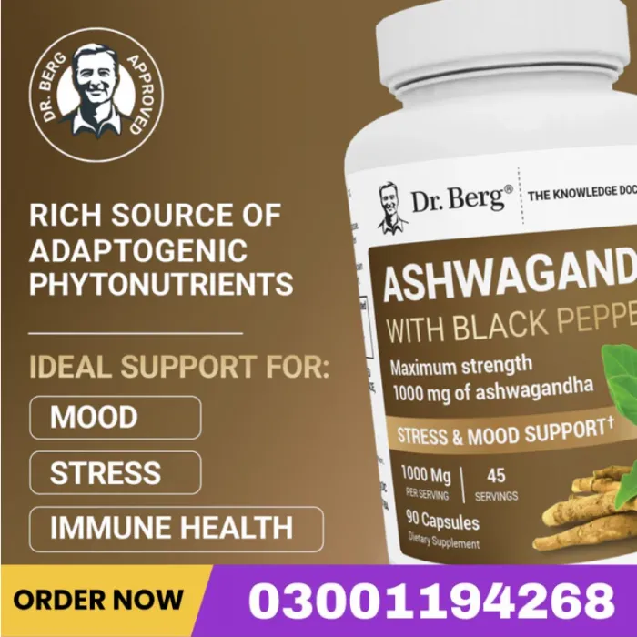 Ashwagandha With Bioperine (Black Pepper) – 90 Vegetable Capsules
