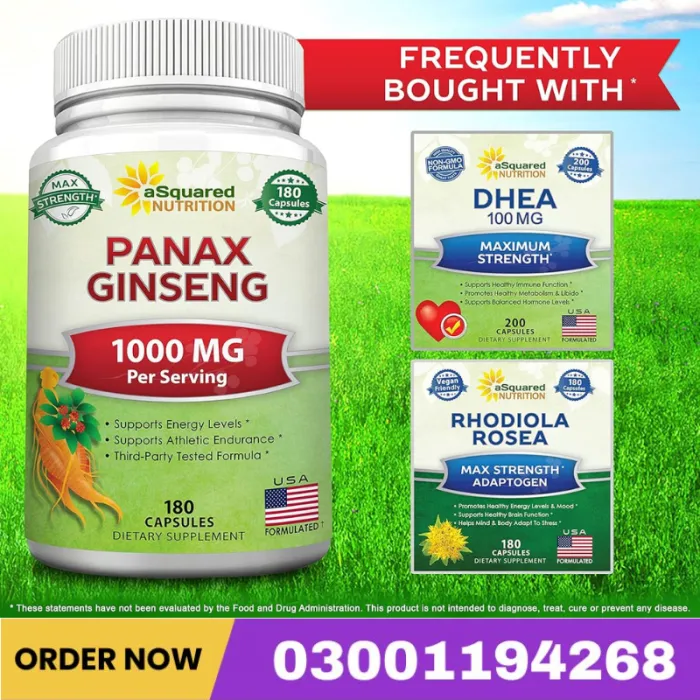 Asquared Nutrition Panax Ginseng Capsules Price In Pakistan