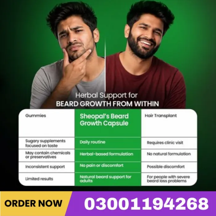 Beard Growth Capsule Helps to Promote Healthy Beard Growth In Pakistan