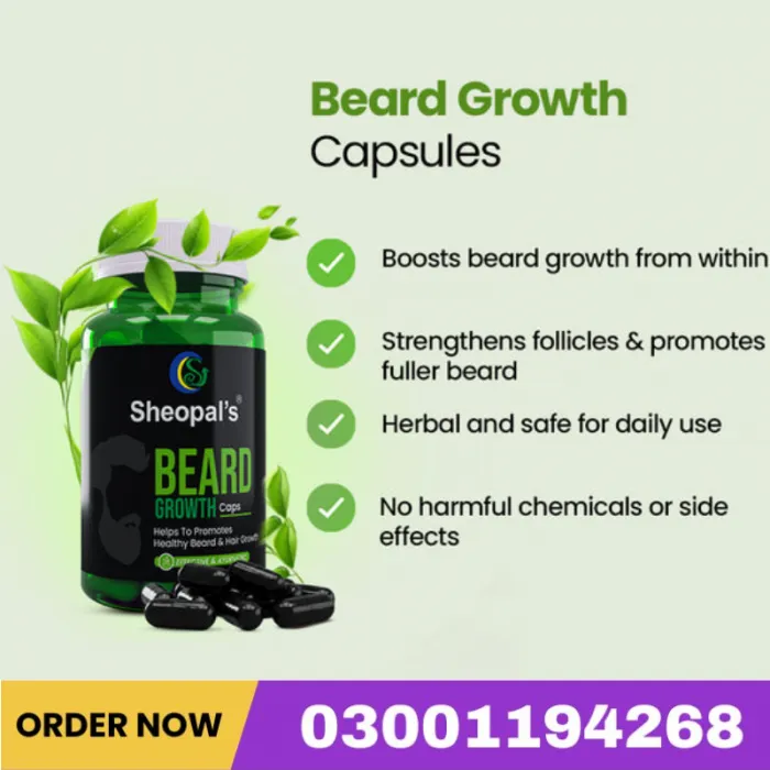 Beard Growth Capsule Helps to Promote Healthy Beard Growth In Pakistan