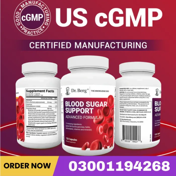 Blood Sugar Support Advanced Formula With Chromium & Potassium 120 – Vegetable Capsules