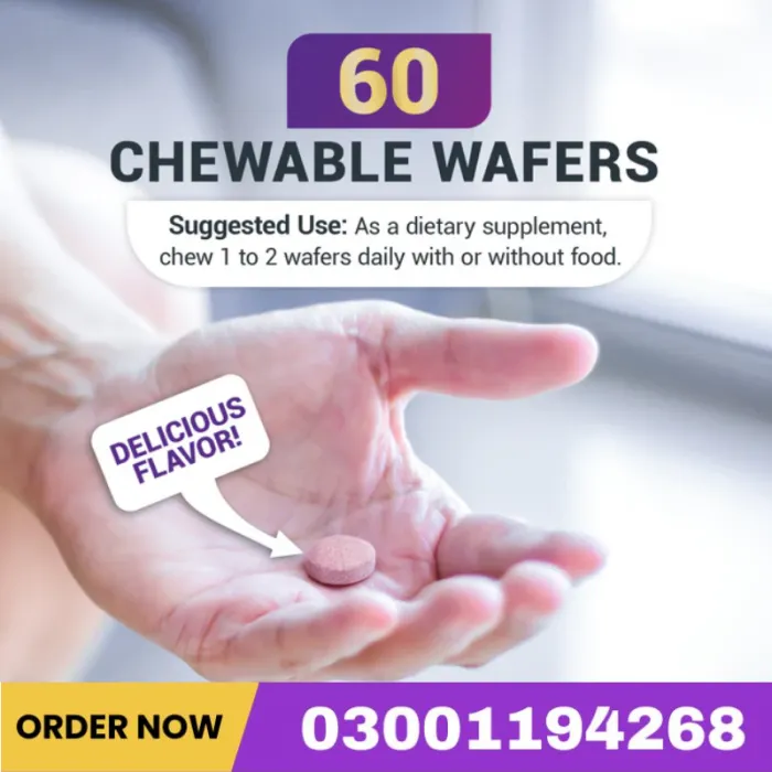 Chewable Vitamin C Complex Made With Organic Berries, Non-Gmo – 60 Chewable Wafers