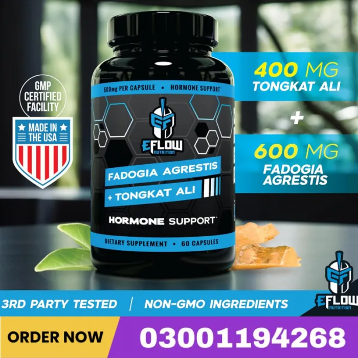Eflow Nutrition Fadogia Agrestis + Tongkat Ali Capsules In Pakistan