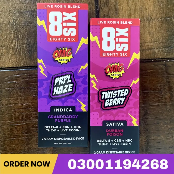 Eighty Six Live Rosin Blend OMG Series Disposable 2G