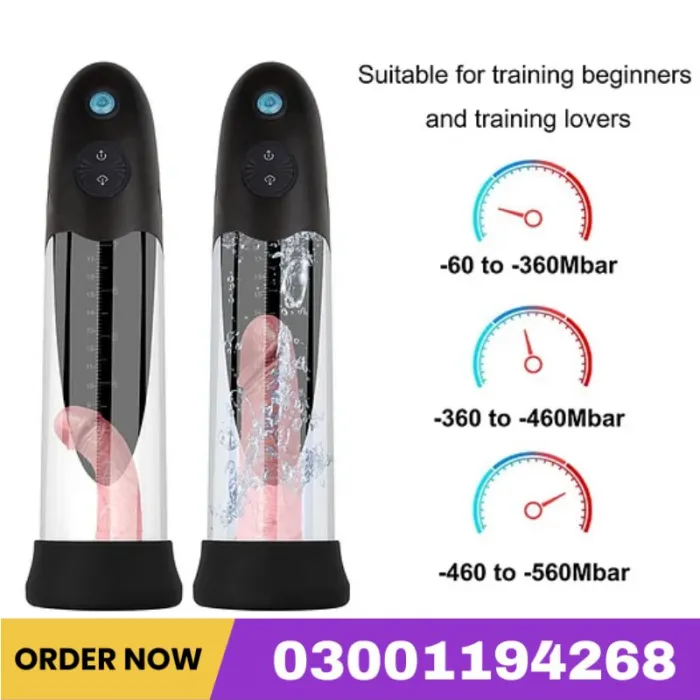 Electric 3 In 1 Water SPA Massager Vacuum Penis Enlarger Male Masturbator Adult Erection Dick Pump Device
