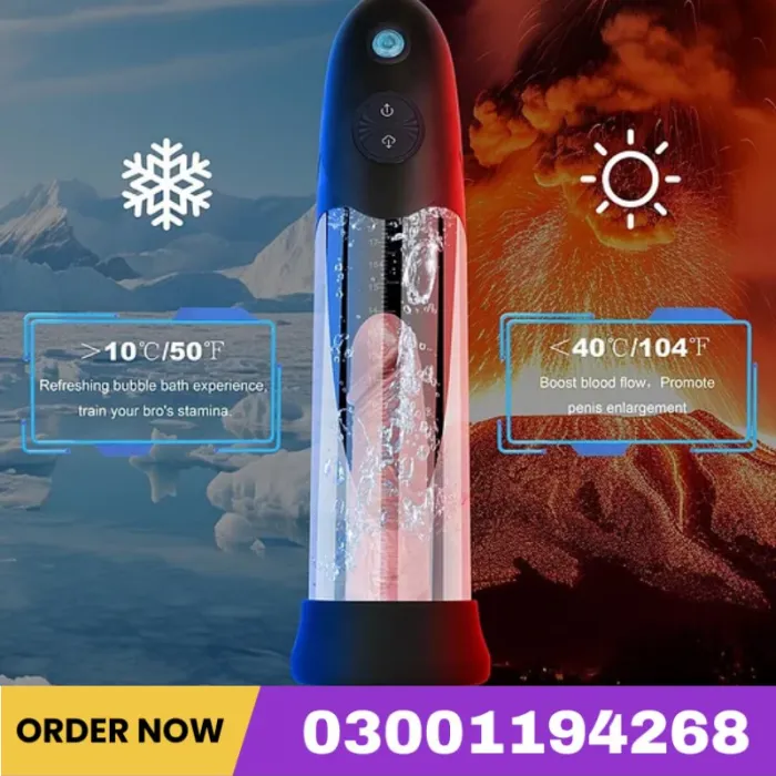 Electric 3 In 1 Water SPA Massager Vacuum Penis Enlarger Male Masturbator Adult Erection Dick Pump Device