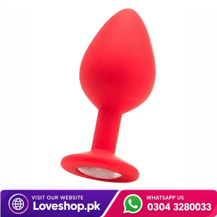 Elegant Diamond Silicone Anal Plug Large In Pakistan