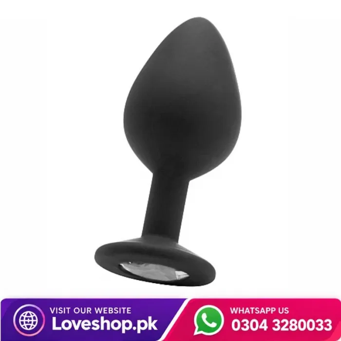 Elegant Diamond Silicone Anal Plug Large In Pakistan