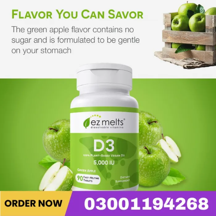 Ez Melts Dissolvable Vitamin D3 5000 Iu Tablets In Pakistan