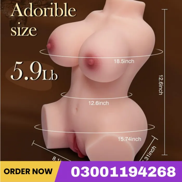 Goyha Sex Doll Male Masturbator with Realistic Boobs Vagina and Anal, Goyha 3 in 1 Torso Masturbator Love Doll Pocket Pussy with Built-in Spine 5.9lb Pussy Ass Male Sex Toy for Men Masturbation