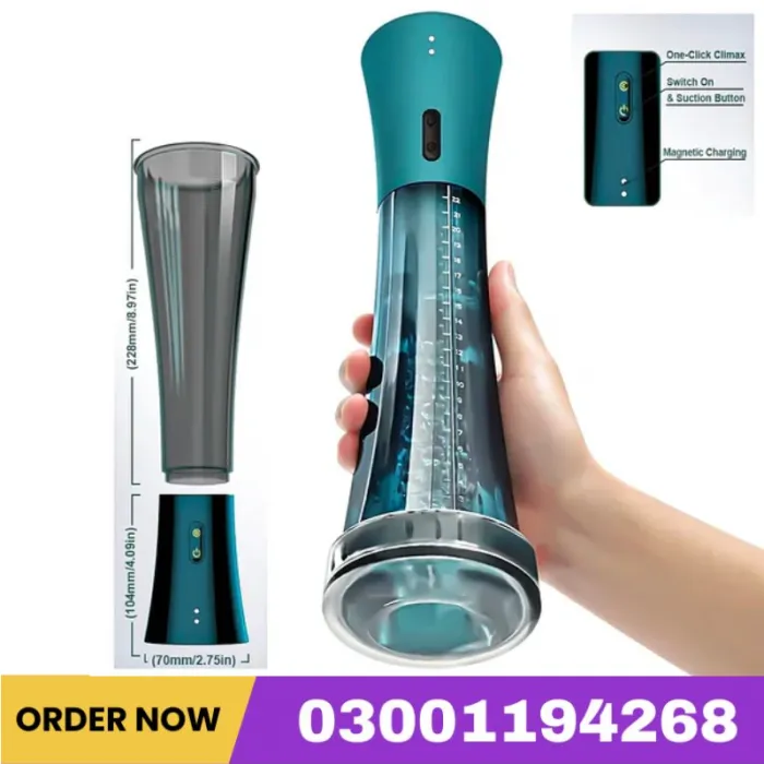 Harriet - 3 Modes Suction Training Masturbator 2 In 1 Penis Vacuum Pump