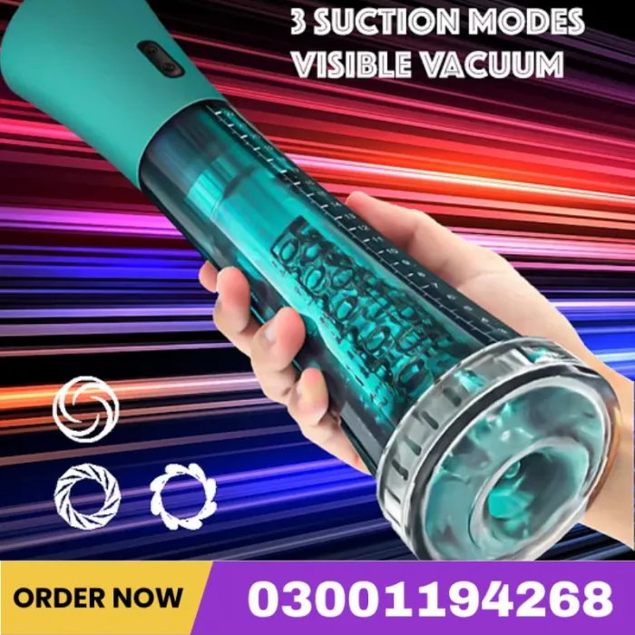 Harriet - 3 Modes Suction Training Masturbator 2 In 1 Penis Vacuum Pump
