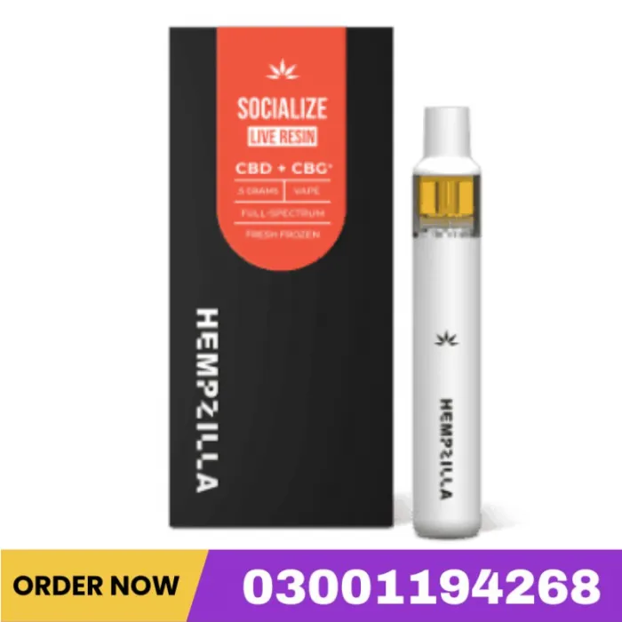 Hempzilla CBD Live Resin Energize Disposable | 500mg In Pakistan