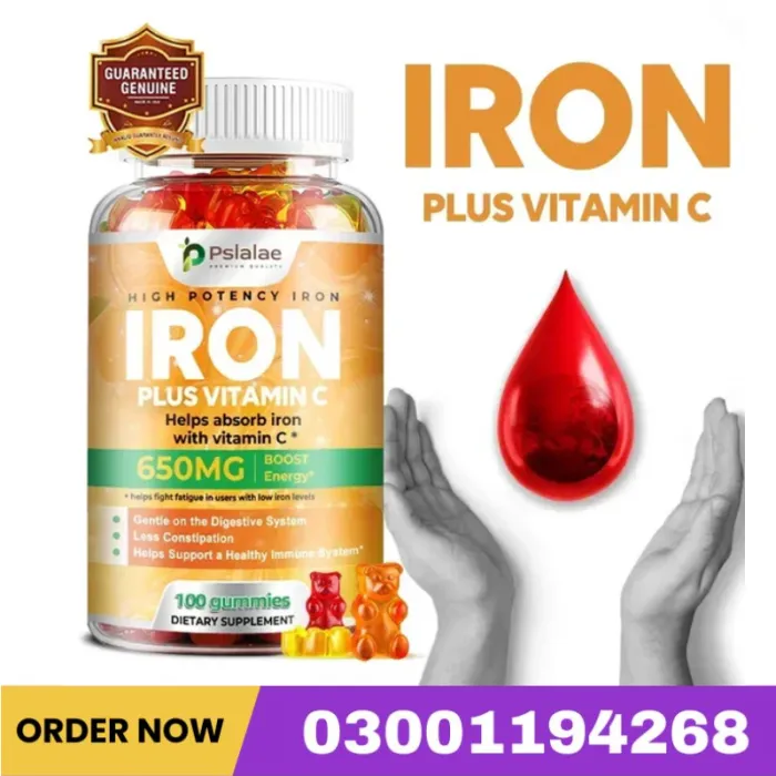 Iron 650mg Gummies – Gentle Digestive & Immune Aid Price In Pakistan