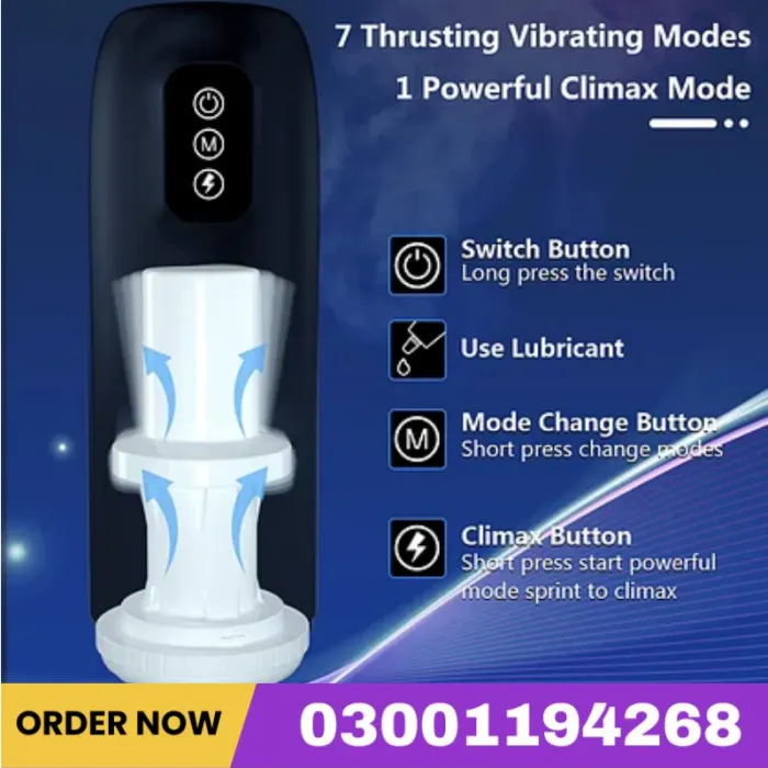 Jasper - Male Sex Toy Automatic Male Masturbator With 7 Thrusting & Vibration Modes