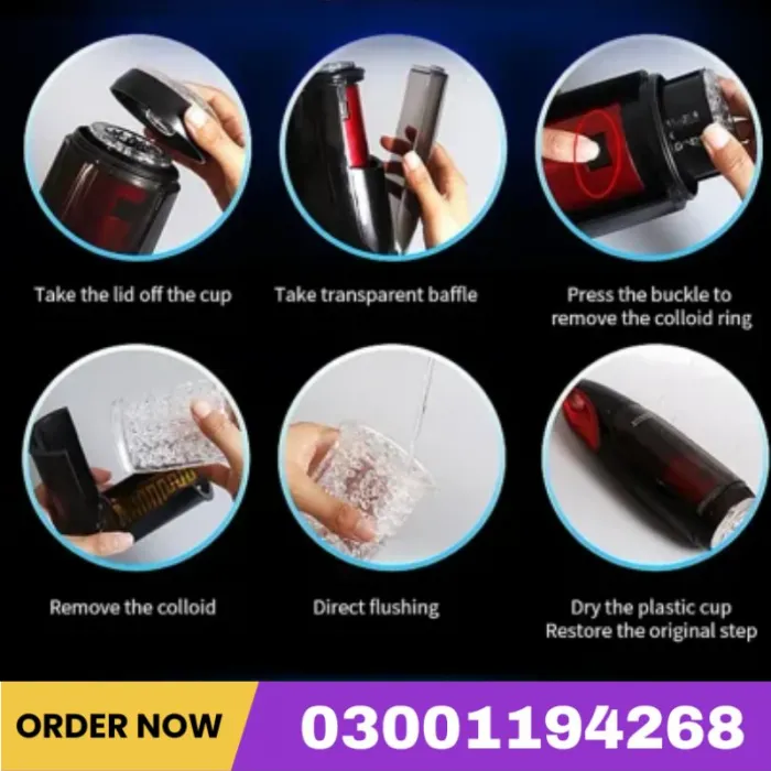 King - Automatic 10 Vibration & Thrusting Heating Moaning Male Masturbator