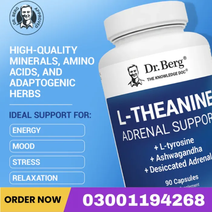 L-Theanine Adrenal Support – 200 Mg Of L-Theanine – 90 Capsules