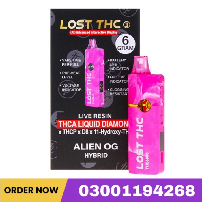 Lost THC THCA Liquid Diamond Disposable | 6g In Pakistan