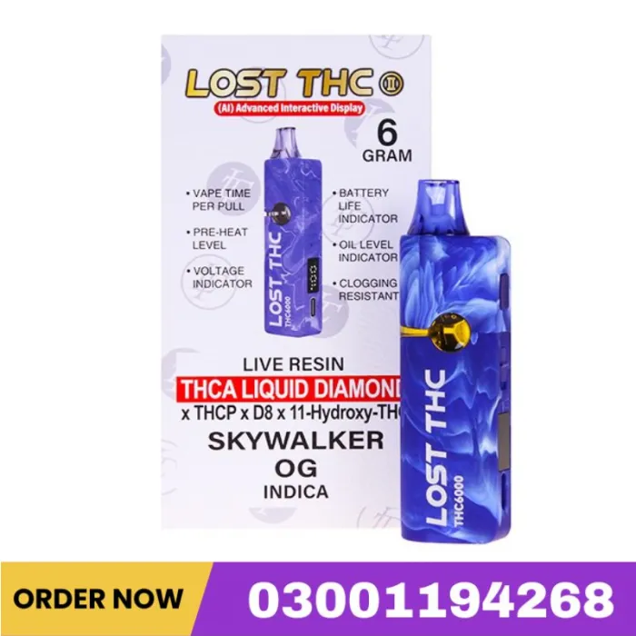 Lost THC THCA Liquid Diamond Disposable | 6g In Pakistan