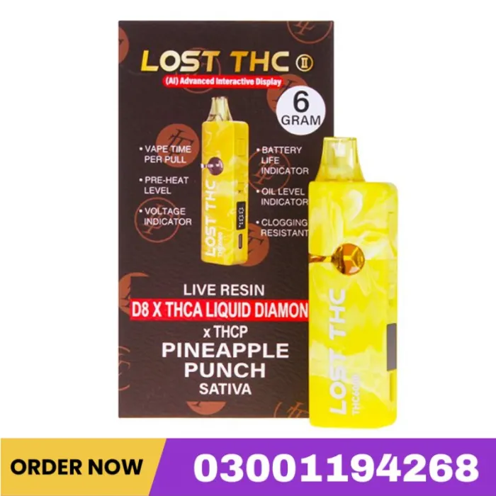 Lost THC THCA Liquid Diamond Disposable | 6g In Pakistan