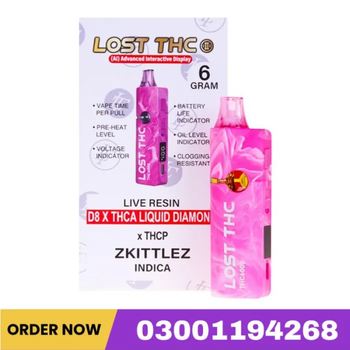Lost THC THCA Liquid Diamond Disposable | 6g In Pakistan