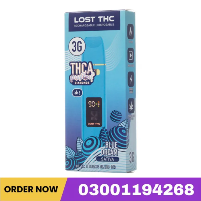Lost THC THCA Melted Diamonds Disposable 3G