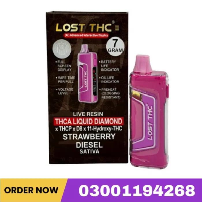 Lostt Thc 7 Grams Live Resin Thca Liquid Diamond Disposable Vape In Pakistan