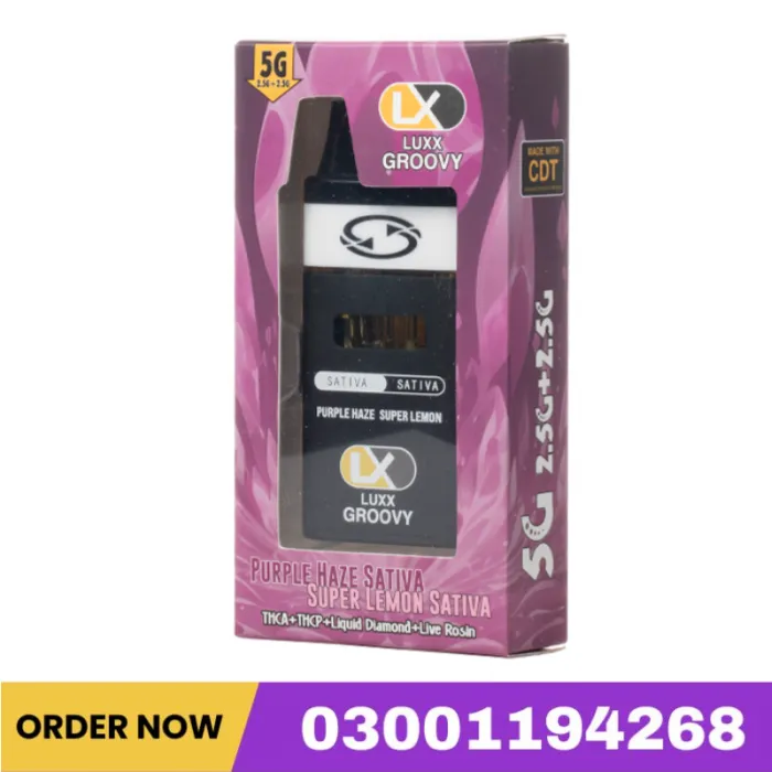 LUXX Groovy Dual THCA Live Rosin Disposable 5G In Pakistan