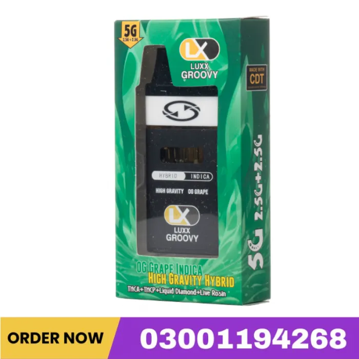 LUXX Groovy Dual THCA Live Rosin Disposable 5G In Pakistan