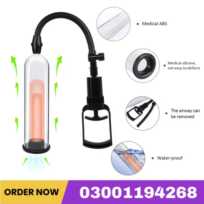 Male Penis Pump Manual Penis Enlarger Vacuum Stimulate Masturbation Penile Extender Trainer