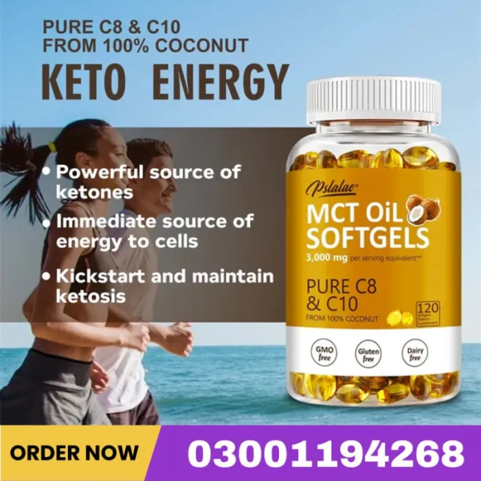 MCT Oil Capsules – Fat Burner & Focus Support Price In Pakistan