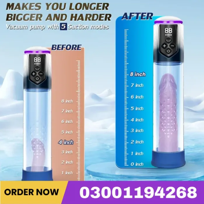 Milton - Automatic 5 Training Pressure And 5 Suction Electric Penis Pump Air Water Extender