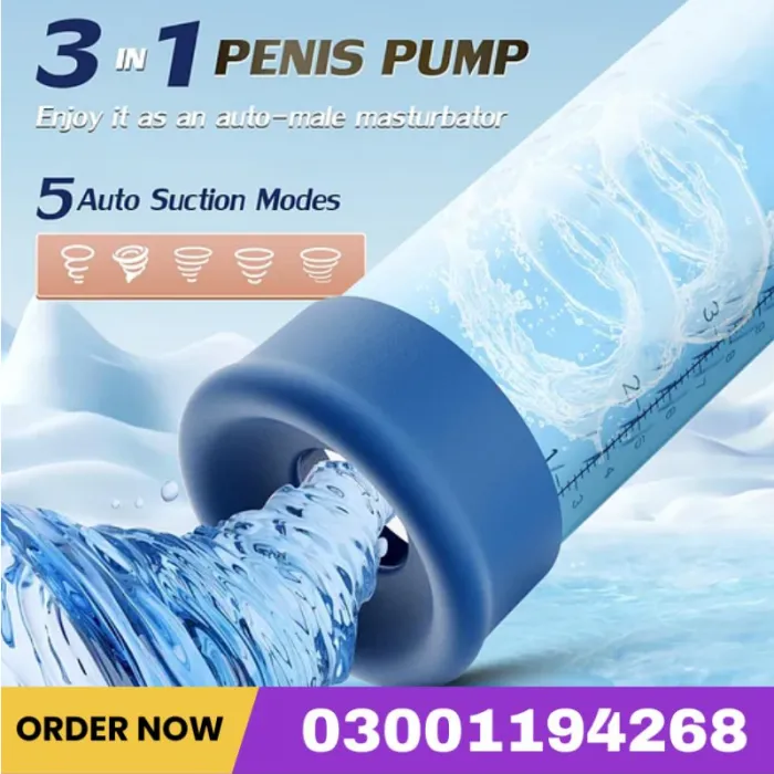 Milton - Automatic 5 Training Pressure And 5 Suction Electric Penis Pump Air Water Extender