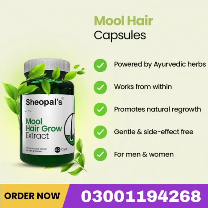 Mool Hair Grow Extract Capsule In Pakistan