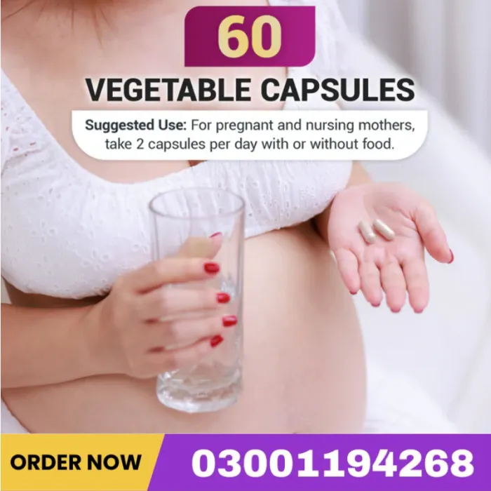 Natural Prenatal Vitamin With Folate And Omegas – 60 Capsules