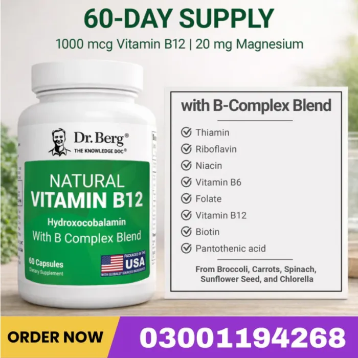 Natural Vitamin B12 – Hydroxocobalamin With B Complex Blend