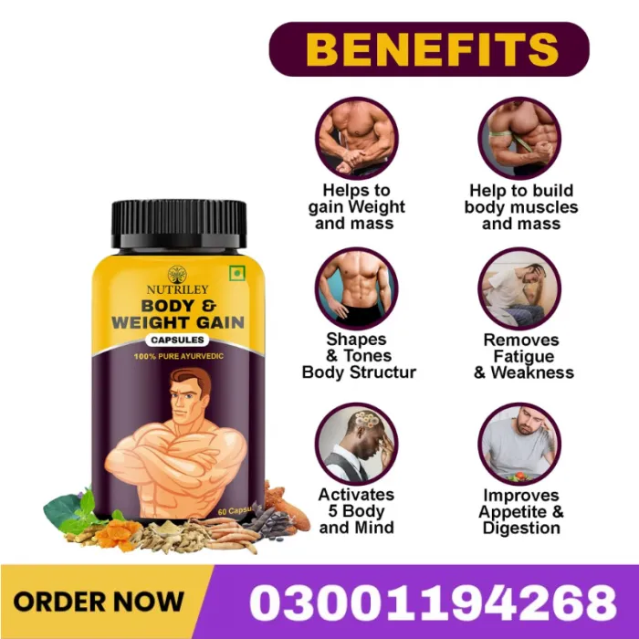 Nutriley Body & Weight Gain Capsule Price In Pakistan