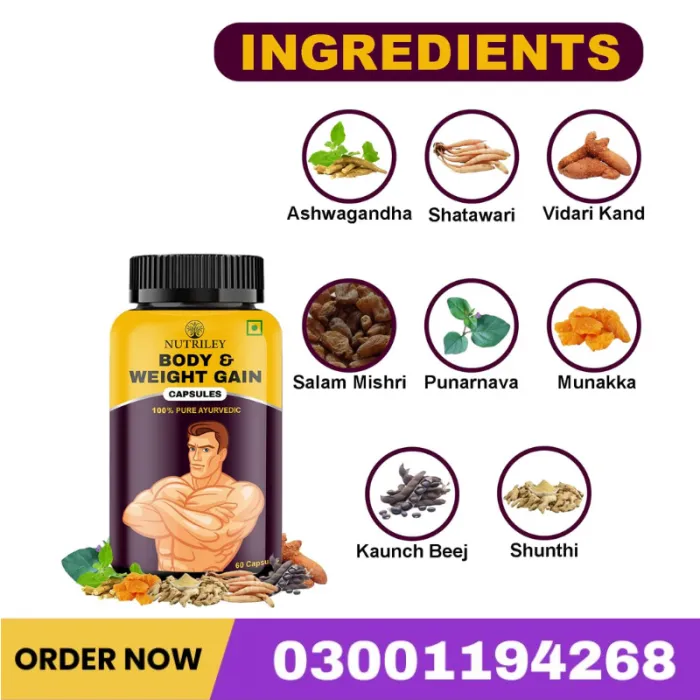 Nutriley Body & Weight Gain Capsule Price In Pakistan