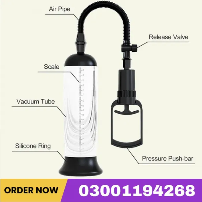 Pump Vacuum Air Pressure Device For Men Stronger Bigger Erections Manual Penis Enlarger